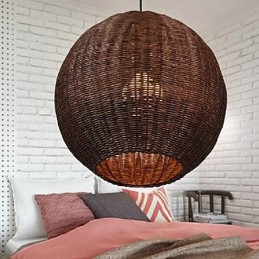 Moderne zeitgenössische Laterne Country Globe Metall Pendelleuchte