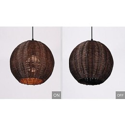 Moderne zeitgenössische Laterne Country Globe Metall Pendelleuchte