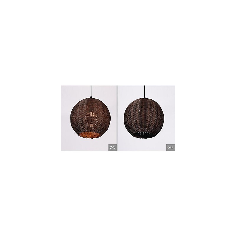 Moderne zeitgenössische Laterne Country Globe Metall Pendelleuchte