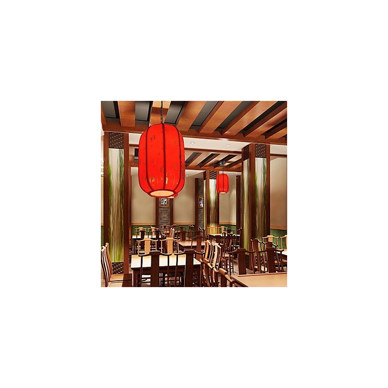 Archaize Schaffell Rote Laternen Veranda Droplight Lampe Licht