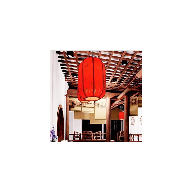 Archaize Schaffell Rote Laternen Veranda Droplight Lampe Licht