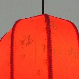Archaize Schaffell Rote Laternen Veranda Droplight Lampe Licht