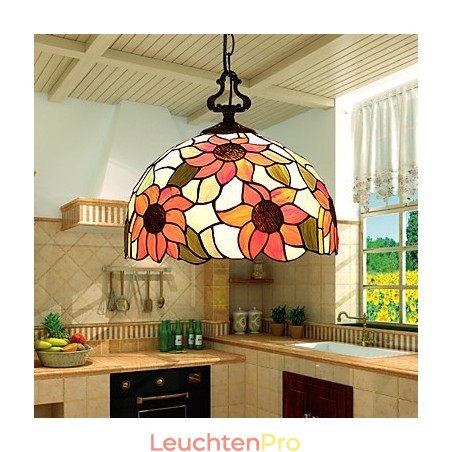 Europäischer ländlicher kreativer Kunst-Buntglas-Kronleuchter, der alte Wege wiederherstellt, Lampenlicht Europäischer ländlicher kreativer Kunst-Buntglas-Kronleuchter, der alte Wege wiederherstellt, Lampenlicht