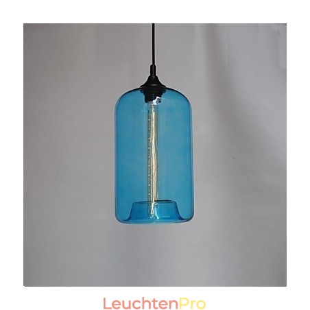 Pendelleuchte im Flaschendesign, 1-flammig, mit transparentem Schirm Pendelleuchte im Flaschendesign, 1-flammig, mit transparentem Schirm