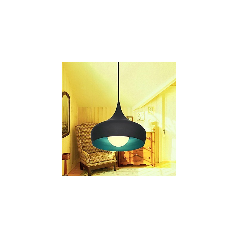 Moderne zeitgenössische Retro-Schüssel Mini-Stil Malerei Pendelleuchte