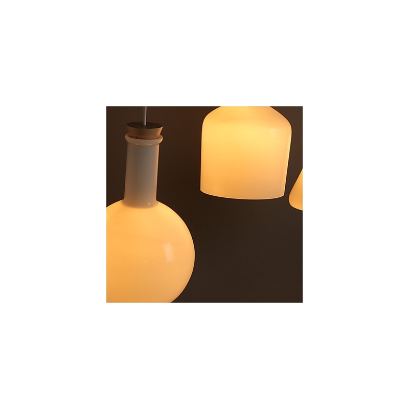 Zeitgenössische und vertraglich kreative magische weiße Glasflasche Linie Droplight