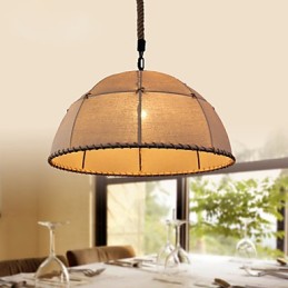 35CM Loft Industriellen Wind Geradlinig Leinen Amerikanischen Land Kreative Kunst Droplight Lampe