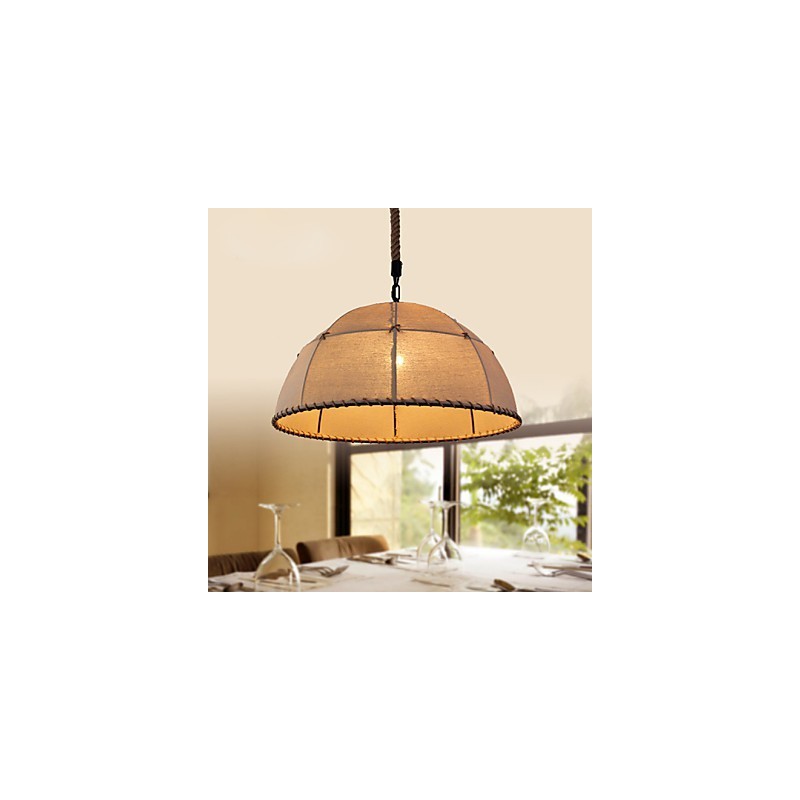 35CM Loft Industriellen Wind Geradlinig Leinen Amerikanischen Land Kreative Kunst Droplight Lampe