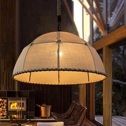 35CM Loft Industriellen Wind Geradlinig Leinen Amerikanischen Land Kreative Kunst Droplight Lampe
