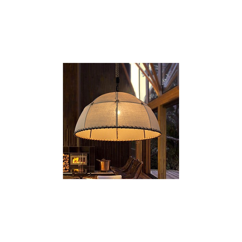 35CM Loft Industriellen Wind Geradlinig Leinen Amerikanischen Land Kreative Kunst Droplight Lampe