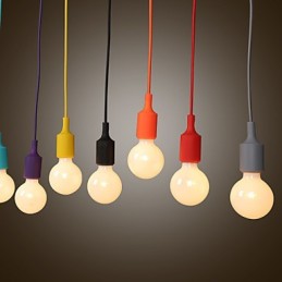 Kreativer Regenbogendrachen-Kronleuchter aus Silikon