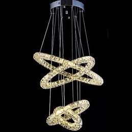 Kristall Ring Anhänger Licht Moderne Decke Kronleuchter Beleuchtung Lampe Leuchten mit