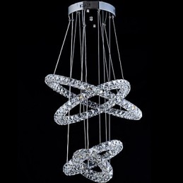 Kristall Ring Anhänger Licht Moderne Decke Kronleuchter Beleuchtung Lampe Leuchten mit