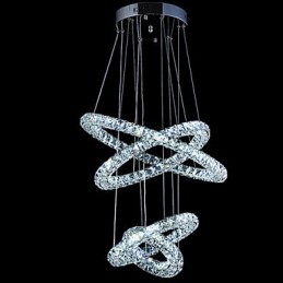 Kristall Ring Anhänger Licht Moderne Decke Kronleuchter Beleuchtung Lampe Leuchten mit