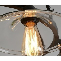 Traditionelle Klassische Vintage Retro Laterne Land Mini Stil Malerei Metall Anhänger Licht Esszimmer