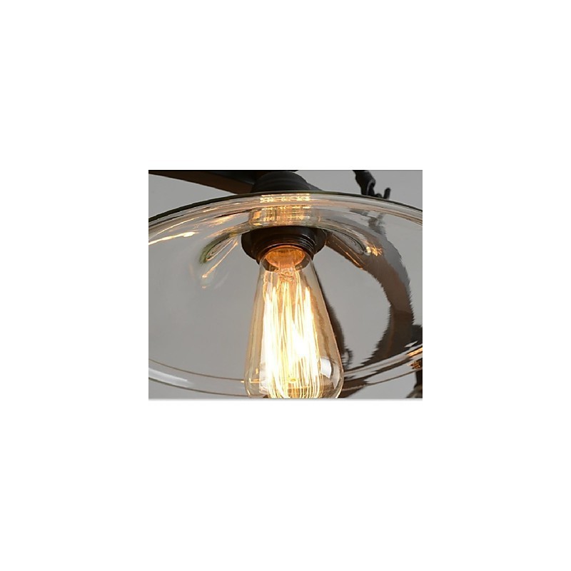 Traditionelle Klassische Vintage Retro Laterne Land Mini Stil Malerei Metall Anhänger Licht Esszimmer