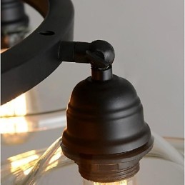 Traditionelle Klassische Vintage Retro Laterne Land Mini Stil Malerei Metall Anhänger Licht Esszimmer