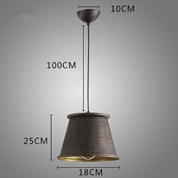 Retro Designer Metall Pendelleuchte
