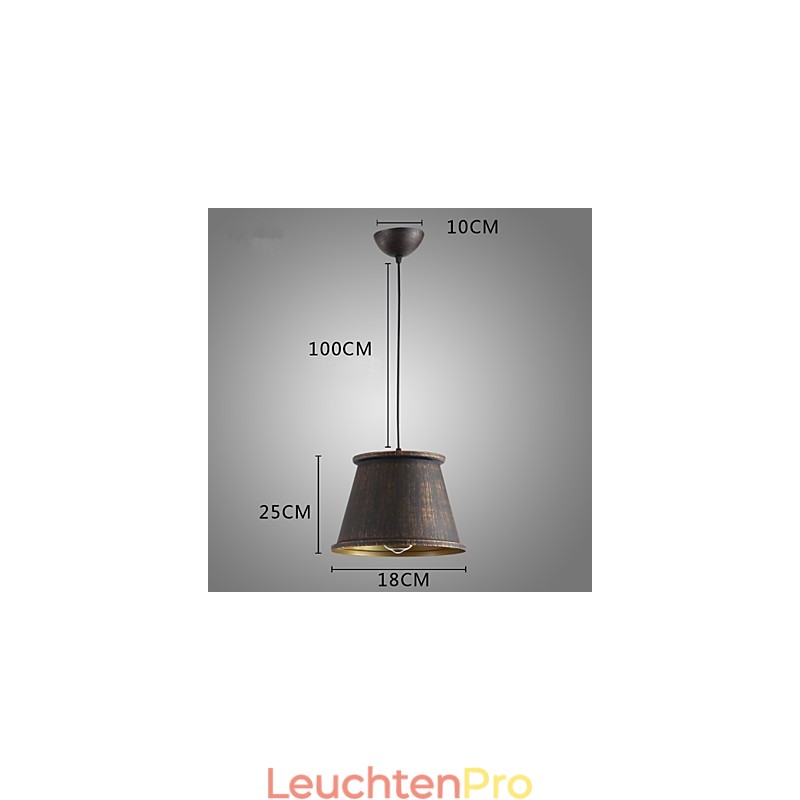 Retro Designer Metall Pendelleuchte