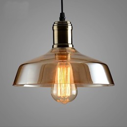 Retro-Beleuchtung Glas Pendelleuchte