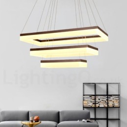 Wi-Fi Smart Dimmable 3 Tiers Moderne zeitgenössische Stil Home Pendelleuchte