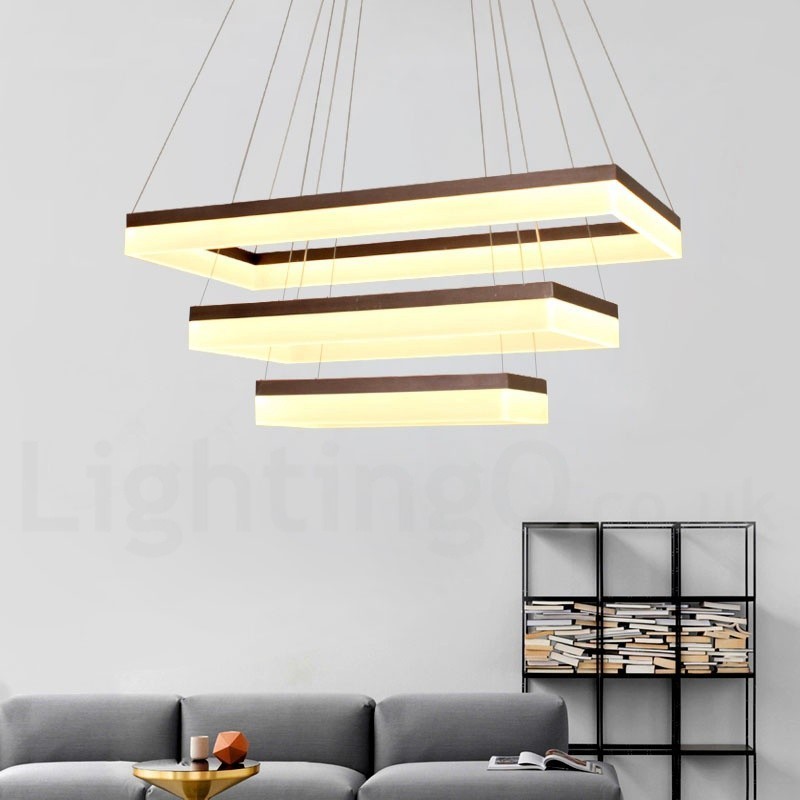 Wi-Fi Smart Dimmable 3 Tiers Moderne zeitgenössische Stil Home Pendelleuchte