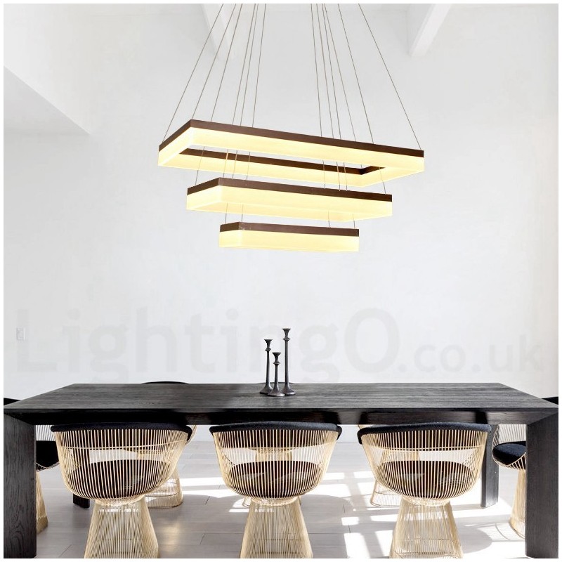 Wi-Fi Smart Dimmable 3 Tiers Moderne zeitgenössische Stil Home Pendelleuchte
