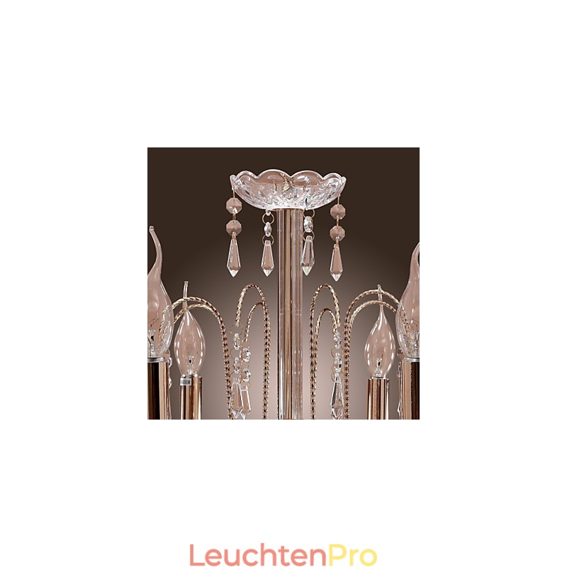 Eleganter Kristall-Kronleuchter mit 9 Lichtern