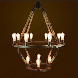 Amerikanische Industrielle Windge Hemp 12 Europäische Retro Lampe