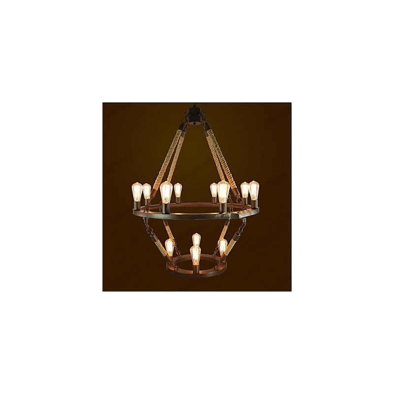 Amerikanische Industrielle Windge Hemp 12 Europäische Retro Lampe