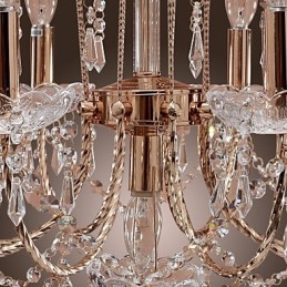 Eleganter Kristall-Kronleuchter mit 9 Lichtern