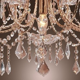 Eleganter Kristall-Kronleuchter mit 9 Lichtern