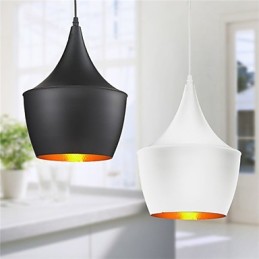Pendelleuchte Retro Vintage Tom Dixon Design Schwarz Weiß Typ Cafe Pendelleuchten