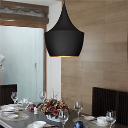 Pendelleuchte Retro Vintage Tom Dixon Design Schwarz Weiß Typ Cafe Pendelleuchten