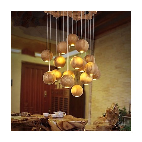 Pendelleuchten Mini-Stil Laterne Holz Bambus Pendelleuchten Mini-Stil Laterne Holz Bambus