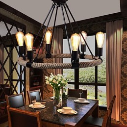 Kronleuchter Pendelleuchte Mini-Stil Rustikal Lodge Metall