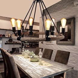 Kronleuchter Pendelleuchte Mini-Stil Rustikal Lodge Metall