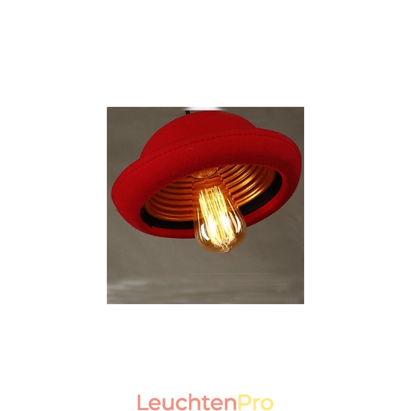 Hat Pendant Cafe Design Schwarzer Kronleuchter