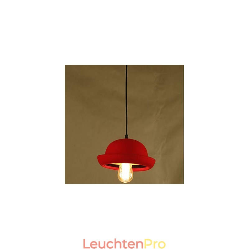 Hat Pendant Cafe Design Schwarzer Kronleuchter