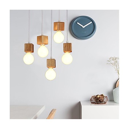 Nordische Massivholz Quadratische Lampenfassung Sitzende Droplight Lampe Licht Nordische Massivholz Quadratische Lampenfassung Sitzende Droplight Lampe Licht