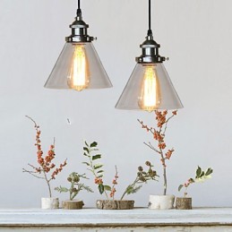 Traditionelle klassische Vintage Retro Country Globe Pendelleuchte