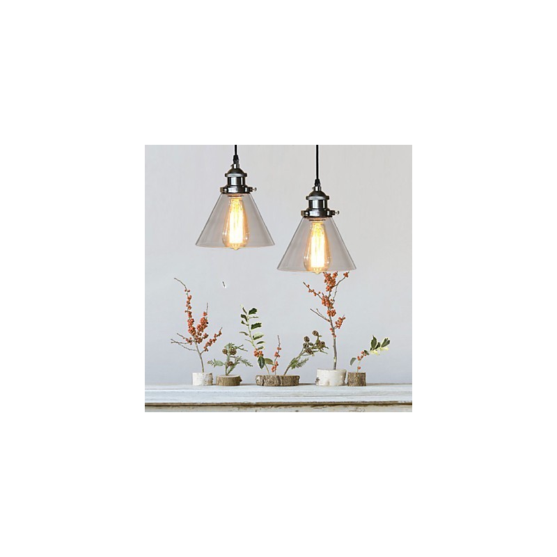 Traditionelle klassische Vintage Retro Country Globe Pendelleuchte