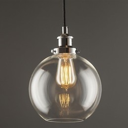 Traditionelle klassische Vintage Retro Country Globe Pendelleuchte