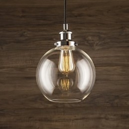 Traditionelle klassische Vintage Retro Country Globe Pendelleuchte