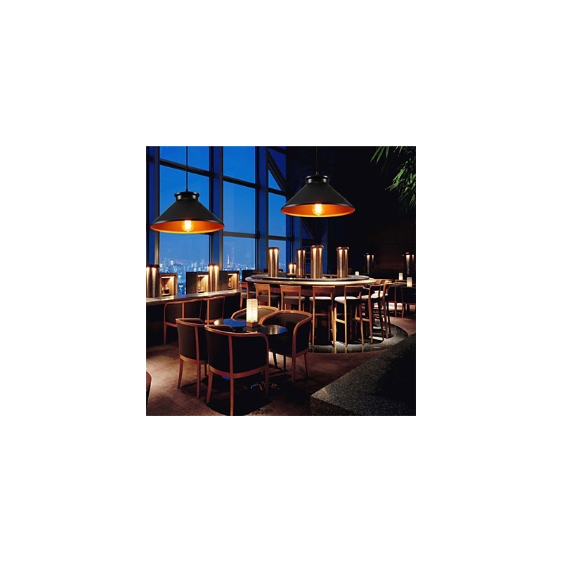 Traditionelle Pendelleuchte aus Metall im Mini-Stil im Vintage-Retro-Stil