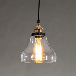 Traditionelle klassische Vintage Retro Country Globe Pendelleuchte