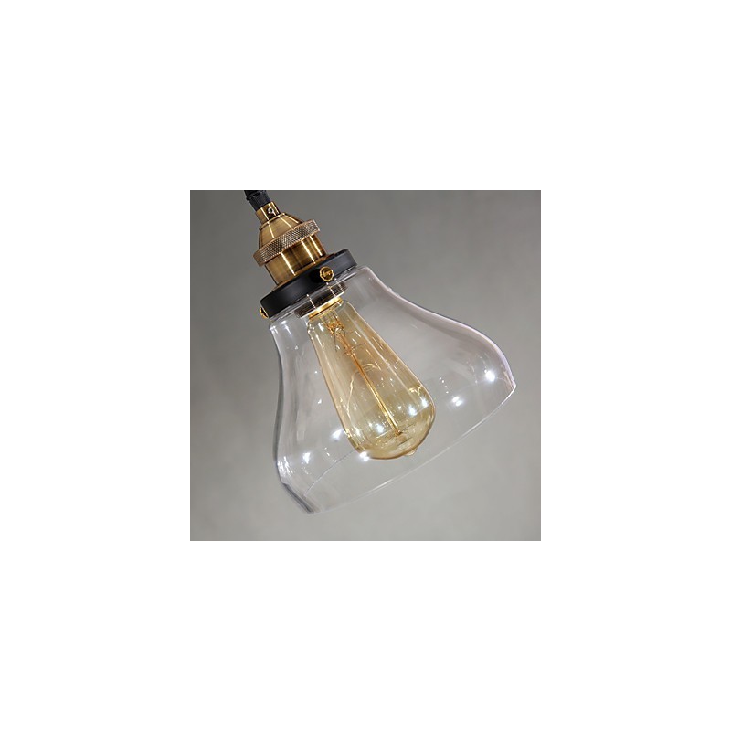 Traditionelle klassische Vintage Retro Country Globe Pendelleuchte