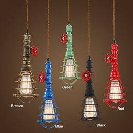 E26 Vintage Pendelleuchte Wasserpfeifen Design Leuchten
