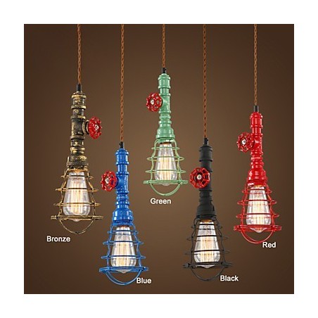 E26 Vintage Pendelleuchte Wasserpfeifen Design Leuchten E26 Vintage Pendelleuchte Wasserpfeifen Design Leuchten