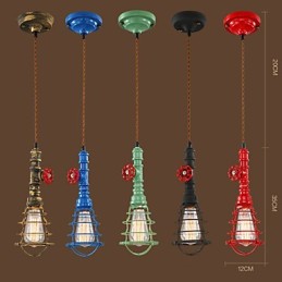 E26 Vintage Pendelleuchte Wasserpfeifen Design Leuchten